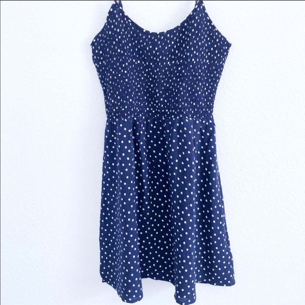 Divided H&M | Blue polka dot dress